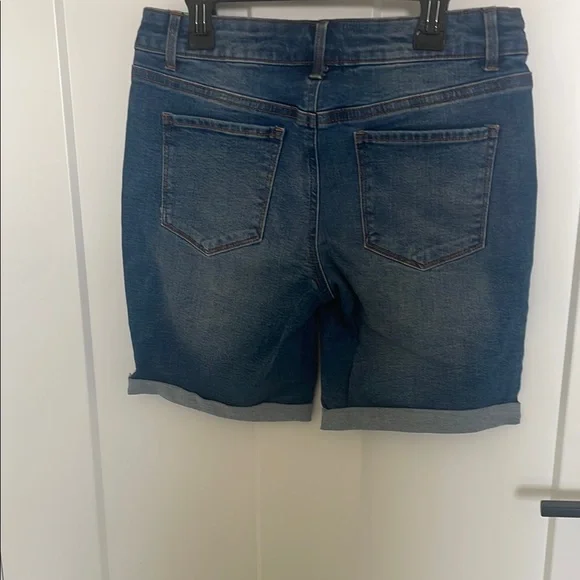 Women's Blue Denim Shorts - Picture 4 of 4